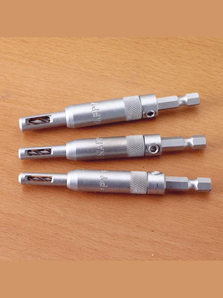 Self-Centering Hinge Drill Bits