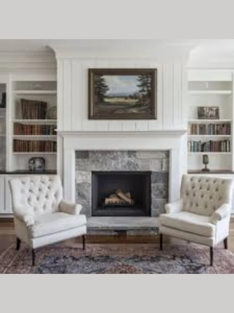 Shiplap and Timber Mantle Overlay