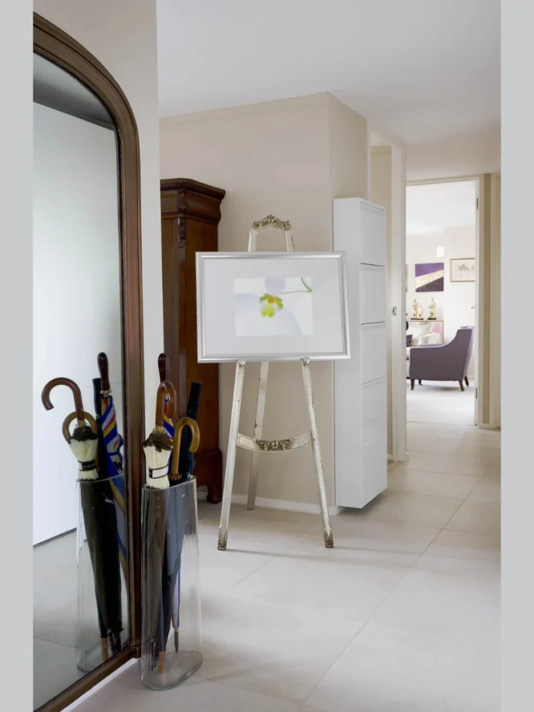 Showcasing Art with Minimalist Wooden Easels