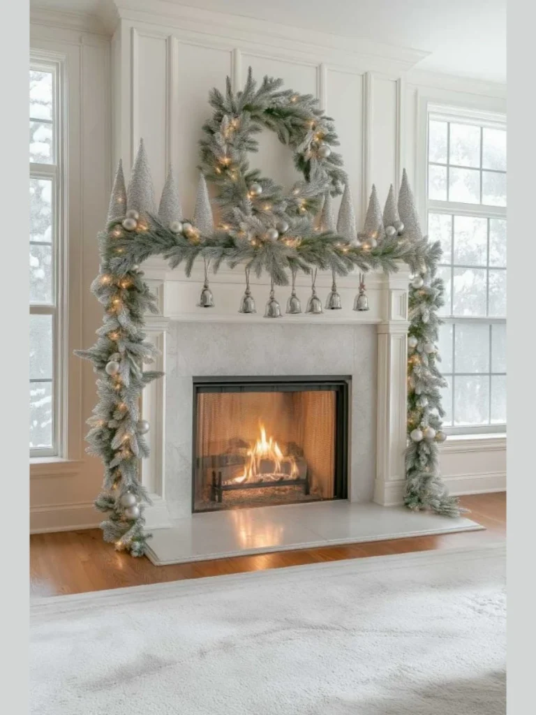 Silver Eucalyptus and White Berry Garlands for a Winter Glow