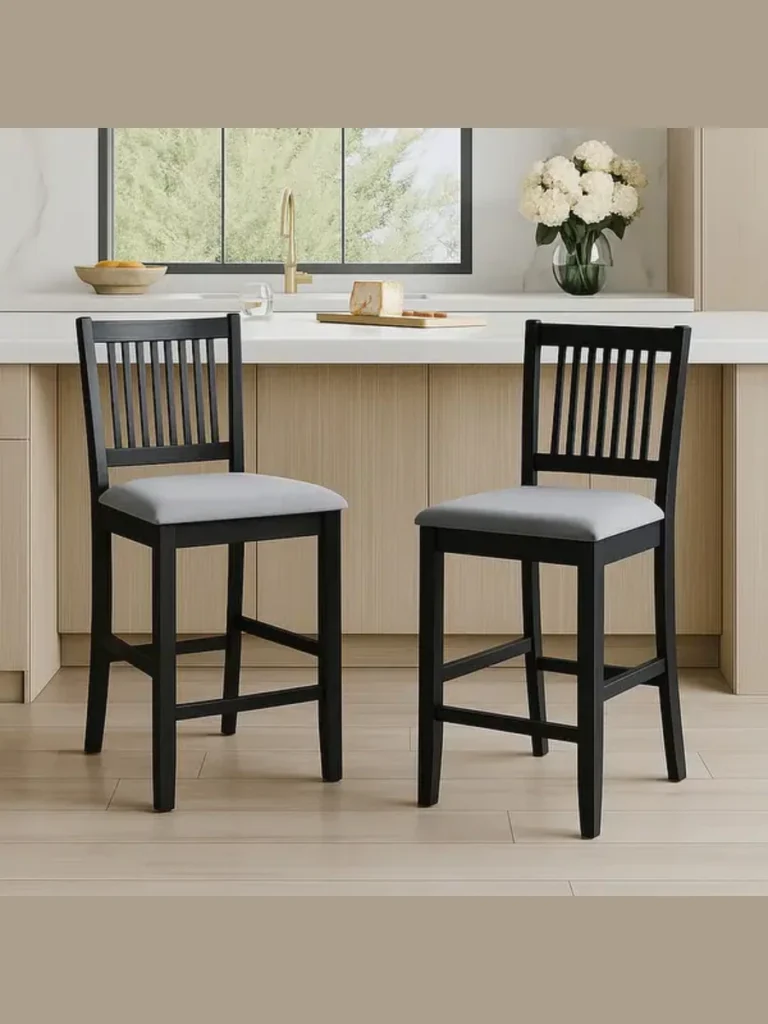 Slat-Back Counter Stools