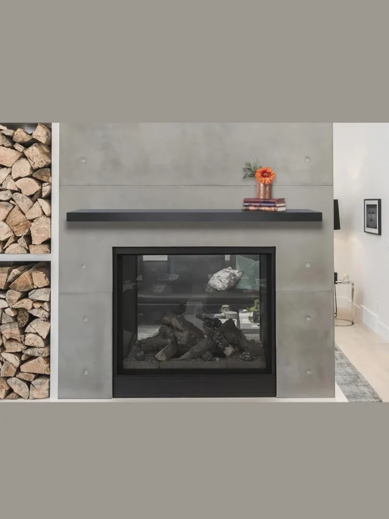 Sleek Black Metal Linear Shelves