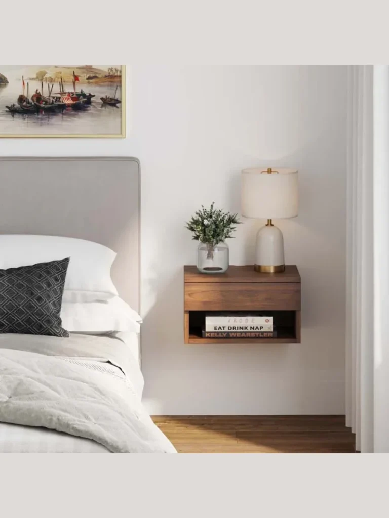 Sleek Floating Nightstands and Bedside Shelves