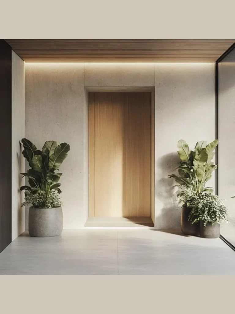 Sleek Polished Concrete For Minimalist Entrances