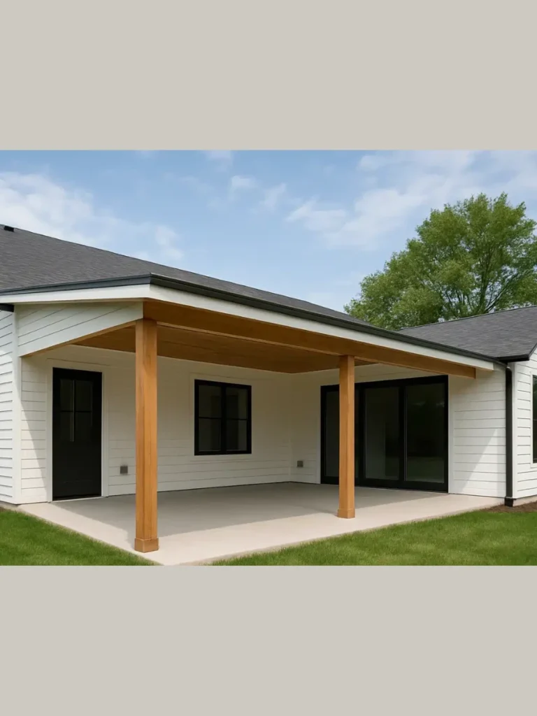 Sloping Shed Roof For Minimalist Porch Upgrades