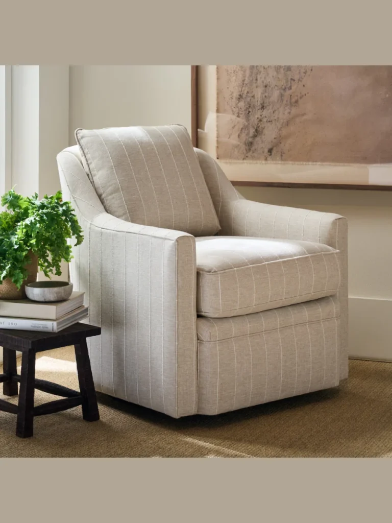 Small Footprint Comfort with the Hollins Swivel Chair