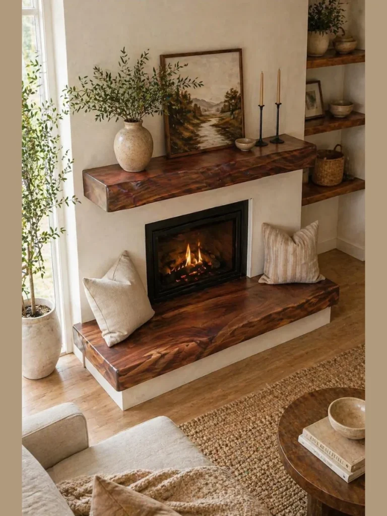Small Hearth Bench for Extra Seating