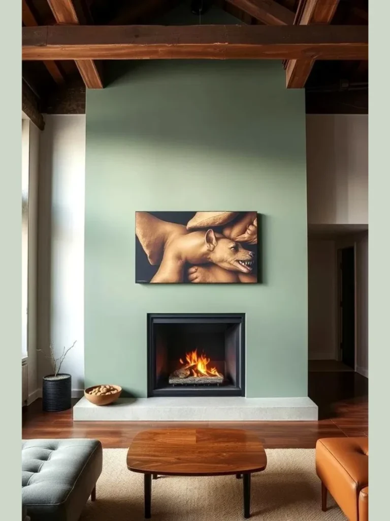 Soft Sage Green for a Serene Hearth