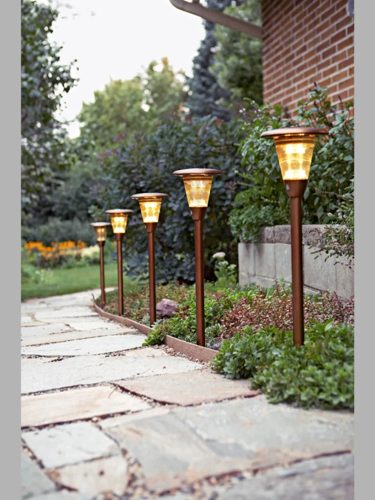 Solar Powered Path Lights for Safety