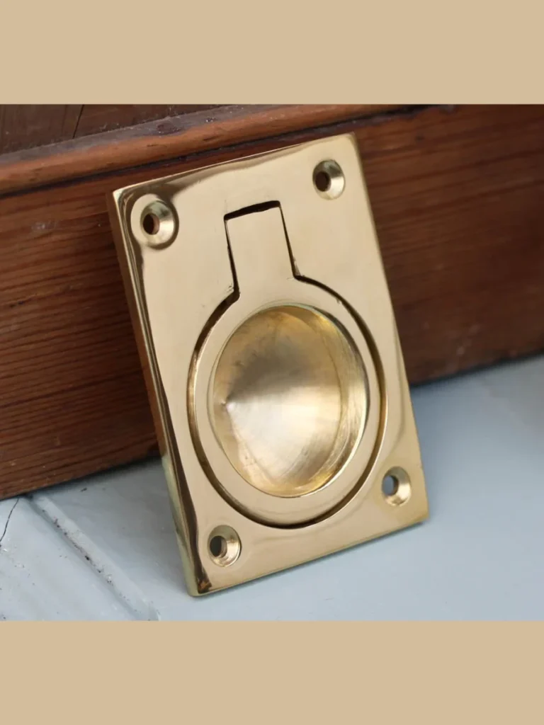 Solid Brass Flush Ring Pulls