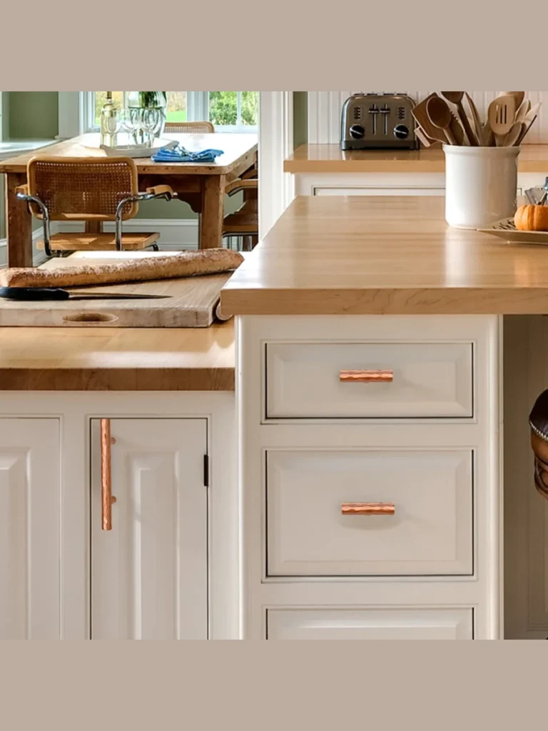 Solid Copper Hammered Hardware