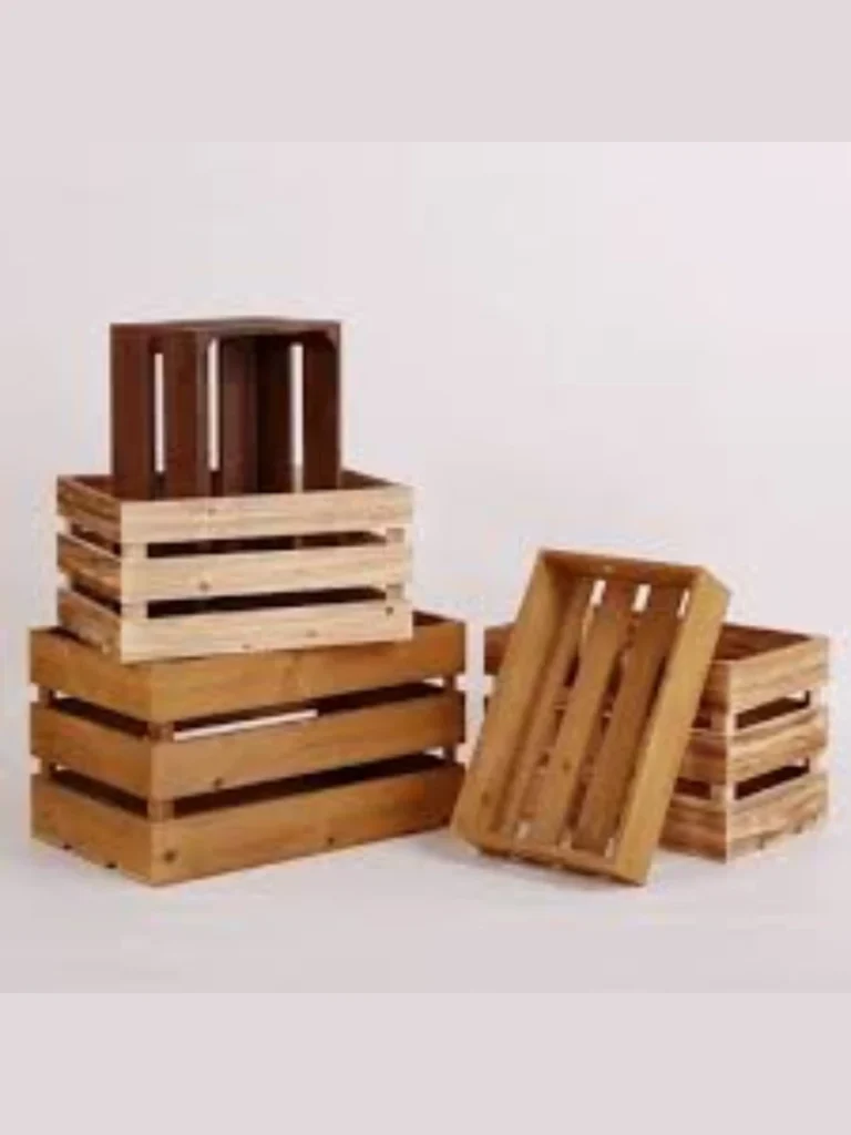 Solid Slatted Split Oak Orchard Crates