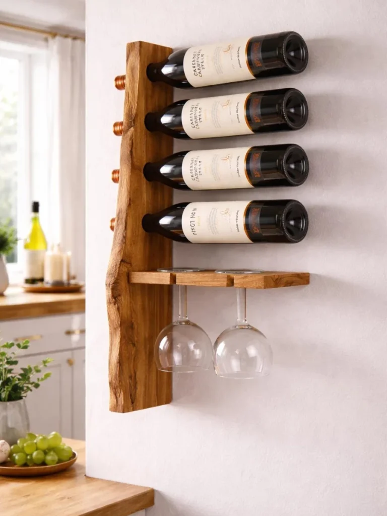 Solid Walnut Finished Slatted Wine Crates