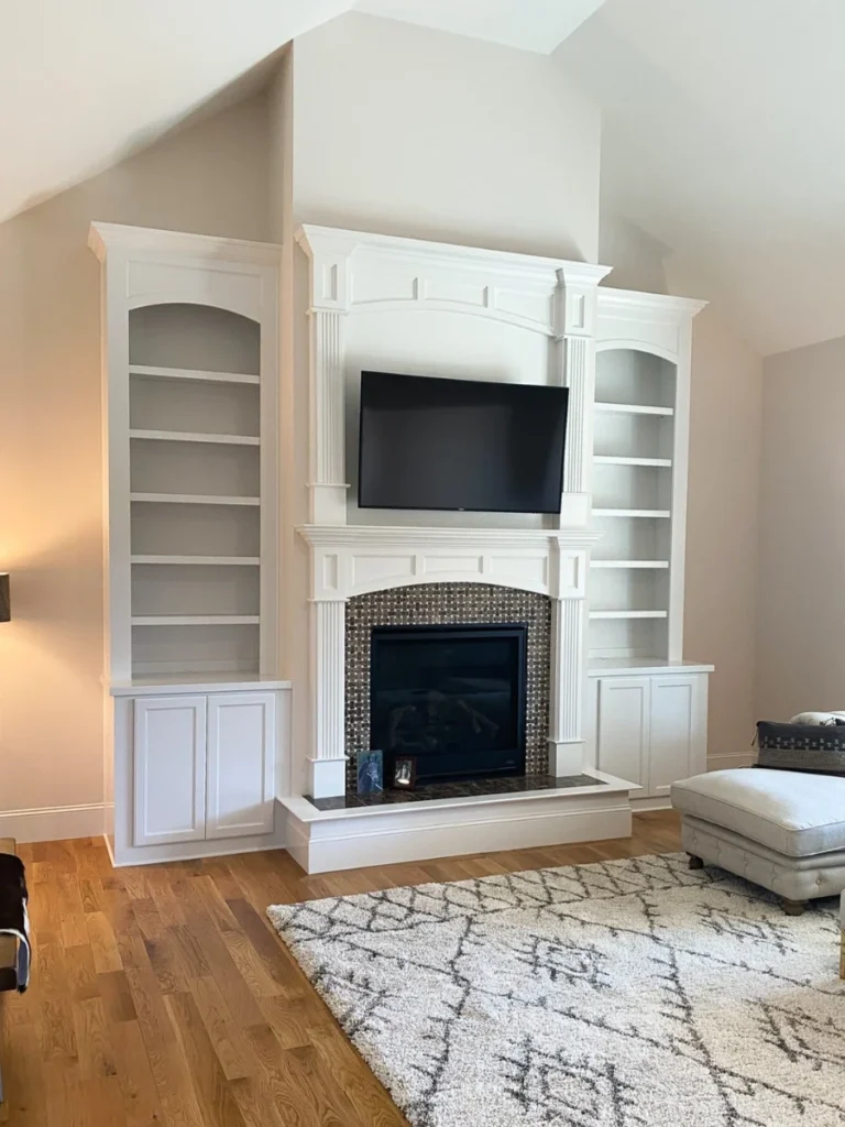 Solid Wood Cubby Built Ins for Fuel Storage