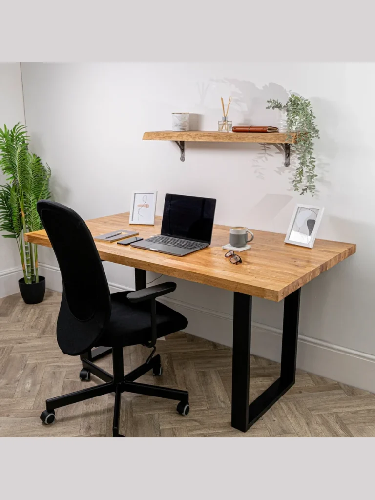 Solid Wood Executive Desks With Thick Tops