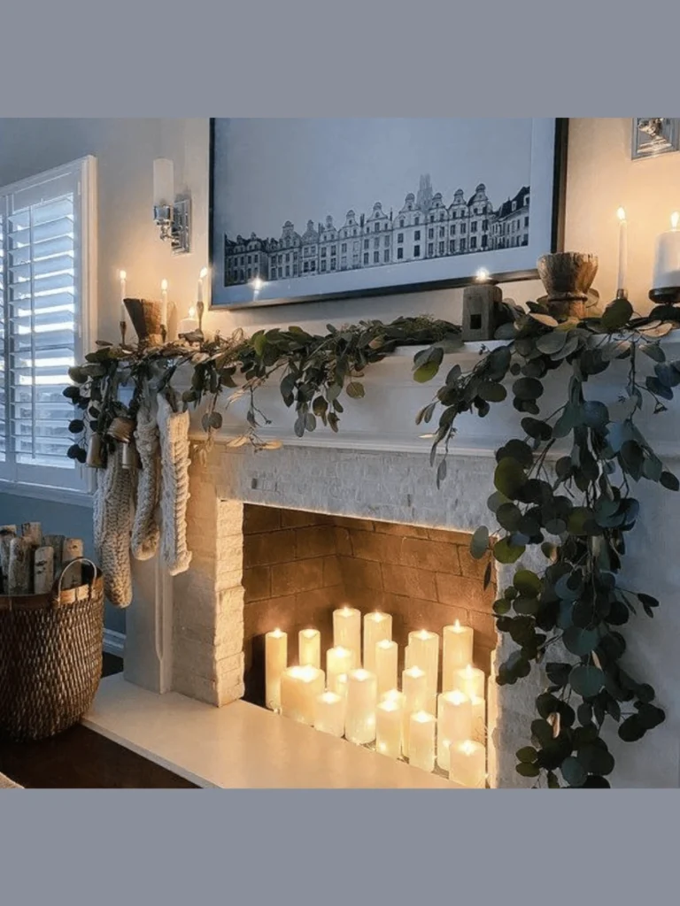 Staggered Height Pillar Candle Cluster