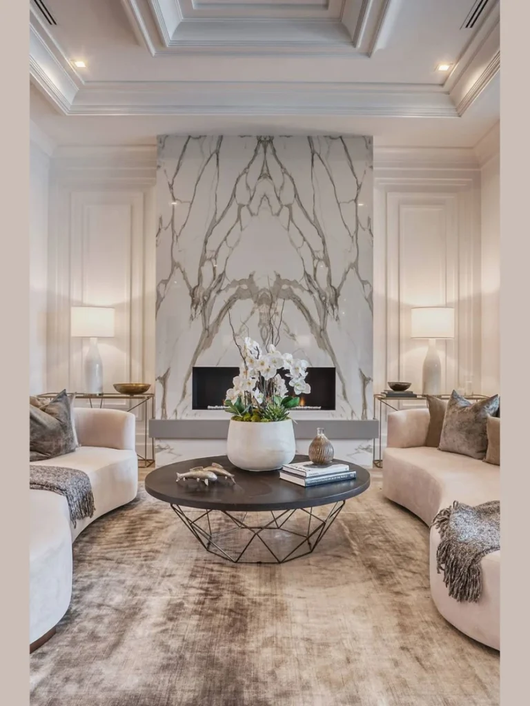 Statuario Marble for Symmetrical Book-Matched Designs
