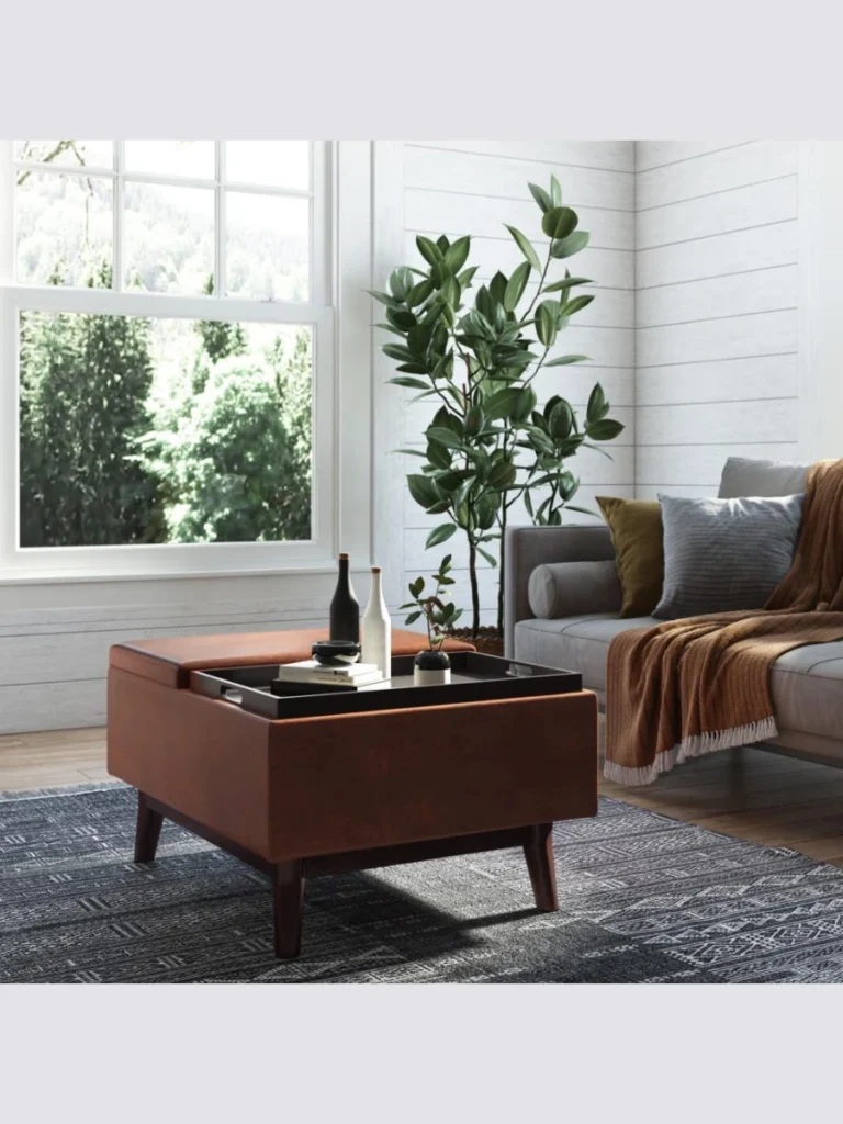 Storage Ottoman Coffee Tables With Trays