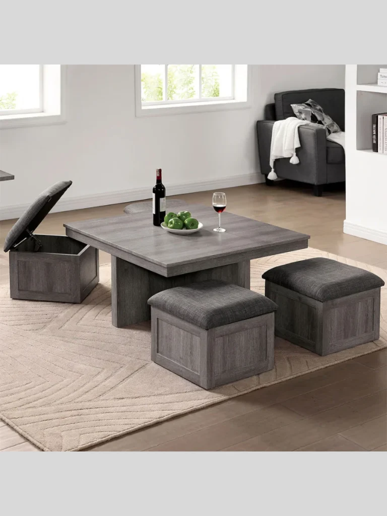 Storage Ottomans Instead Of Coffee Tables