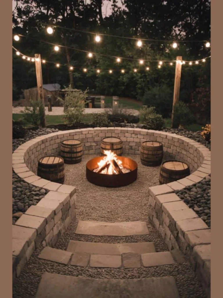 Sunken Fireplace Pits for a Retro Conversation Zone