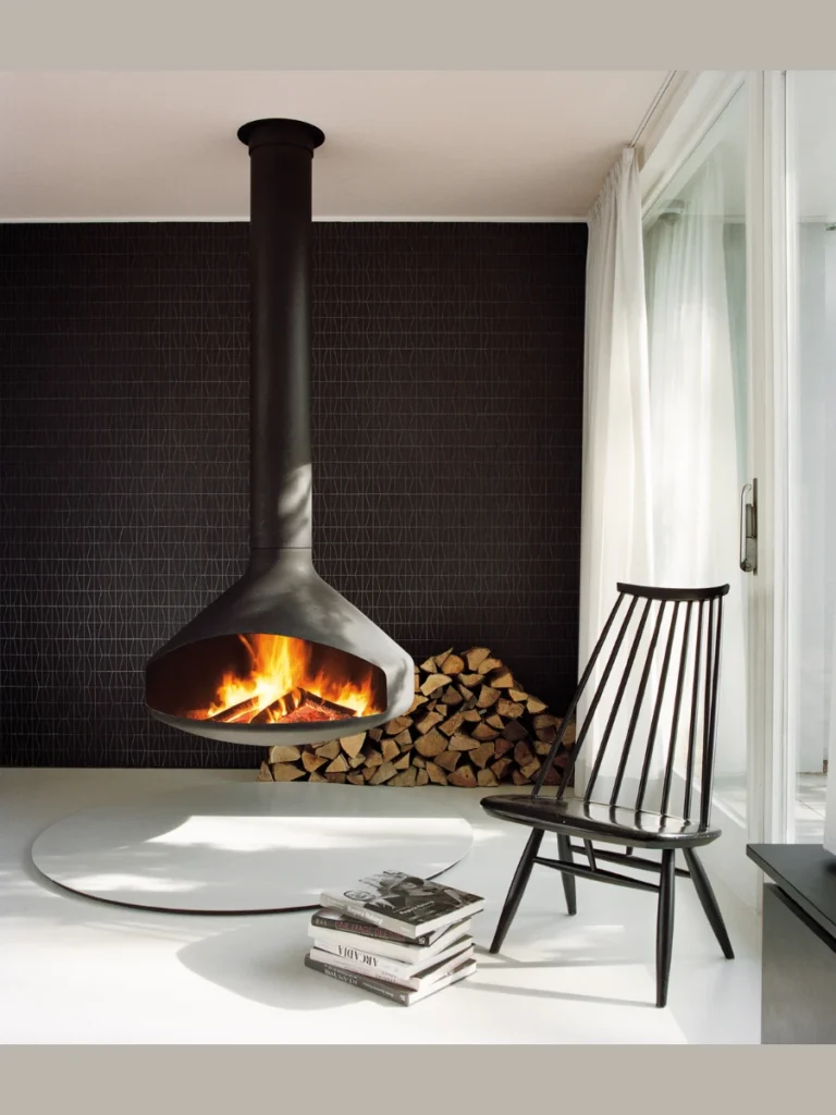 Suspended Floating Steel Hearth