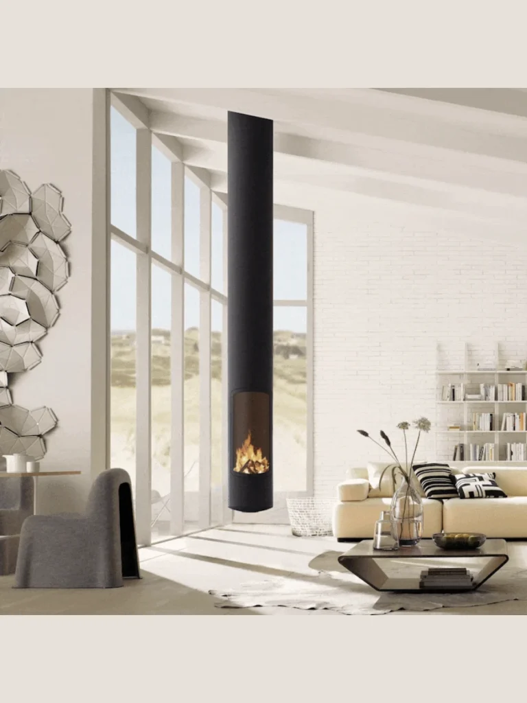 Suspended Hanging Ceiling Fireplaces