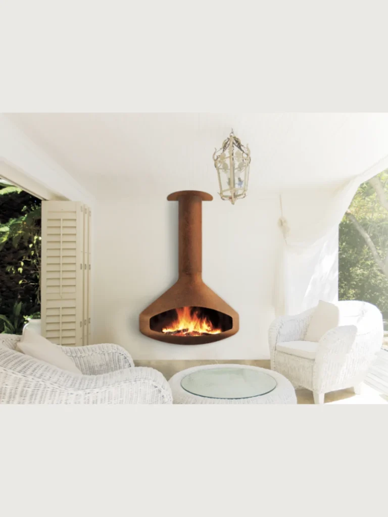 Suspended Rotating Ceiling Fireplaces