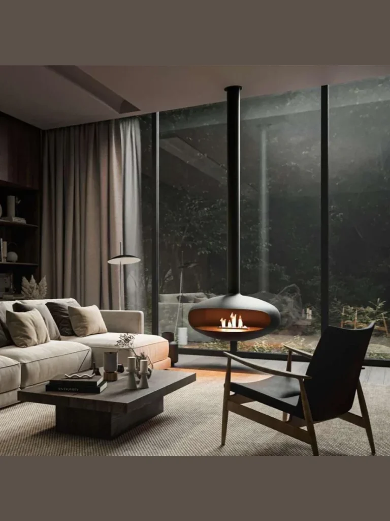 Suspended and Ceiling-Mounted Fireboxes