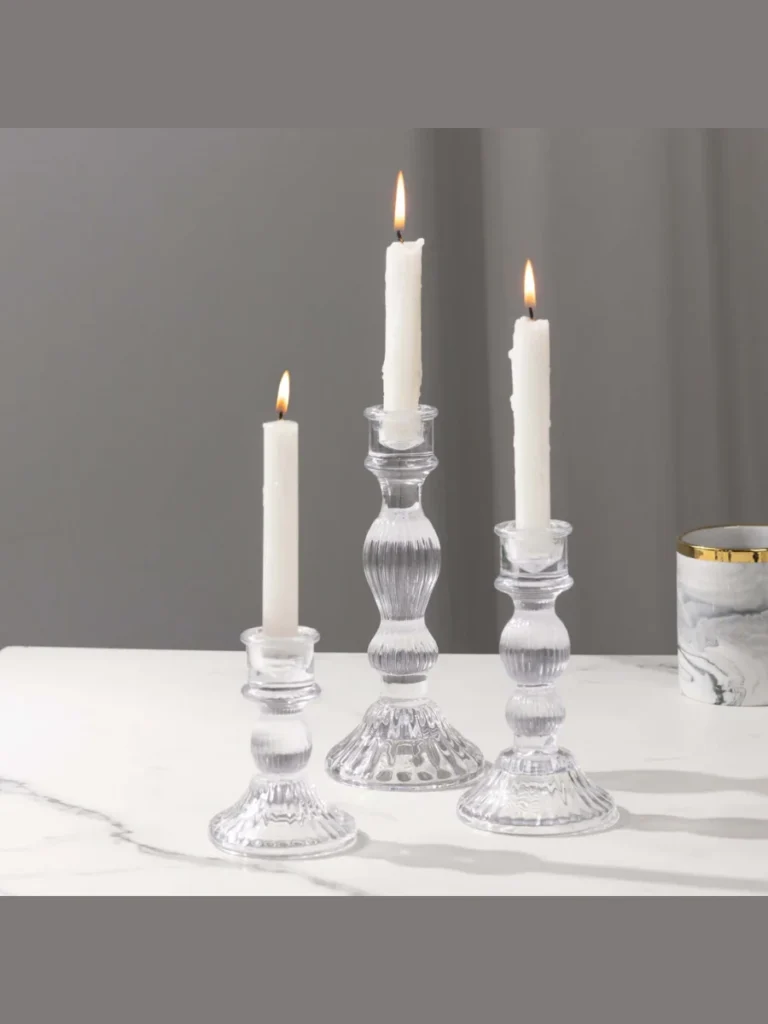 Symmetrical Fluted Lead Crystal Columns