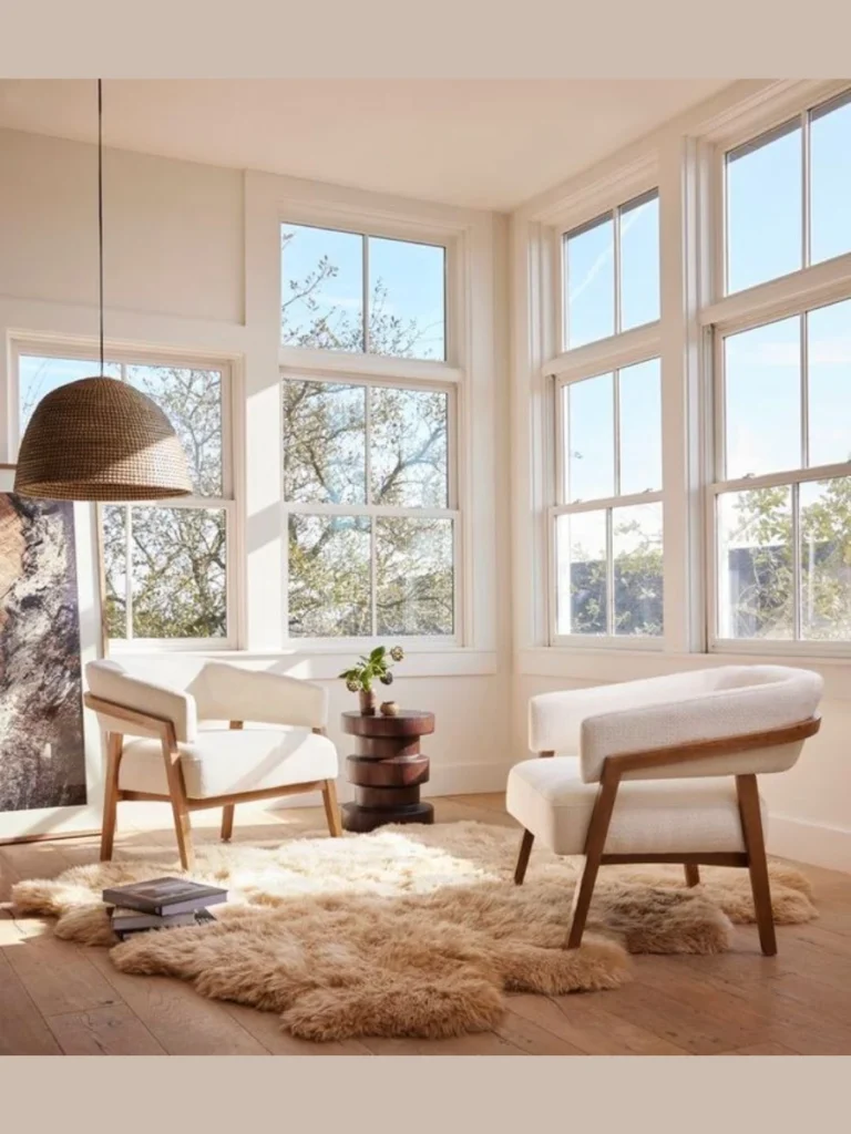 Symmetry with Twin Armchairs and Side Tables