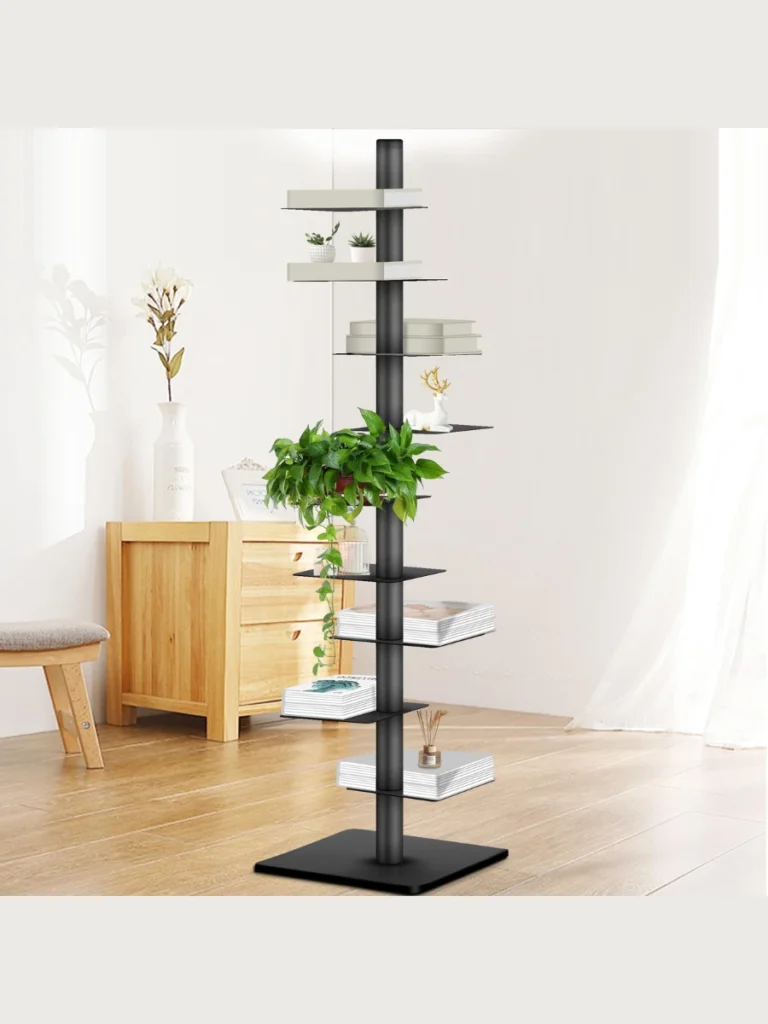Tall Ladder Bookshelves for Vertical Storage