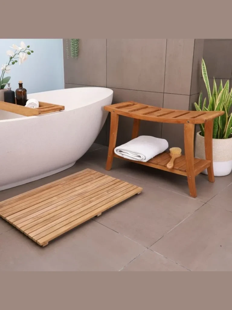Teak Wooden Benches For Shower Seating