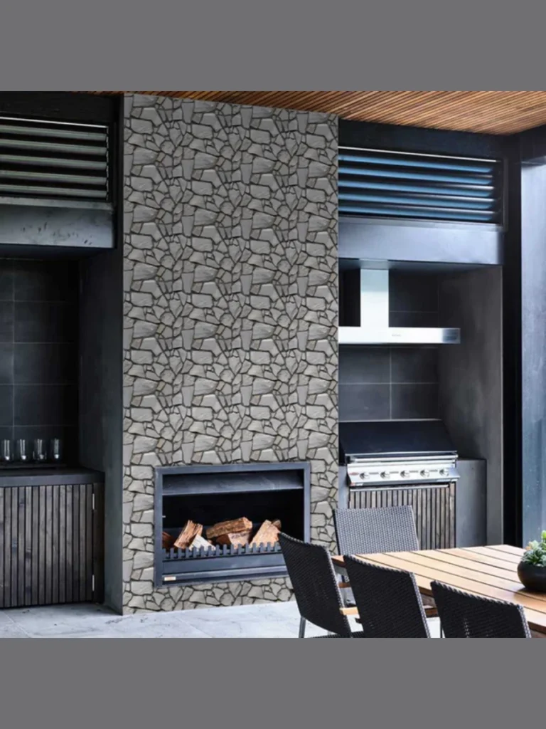 Textured 3D Wall Tiles for a Dramatic Focal Point