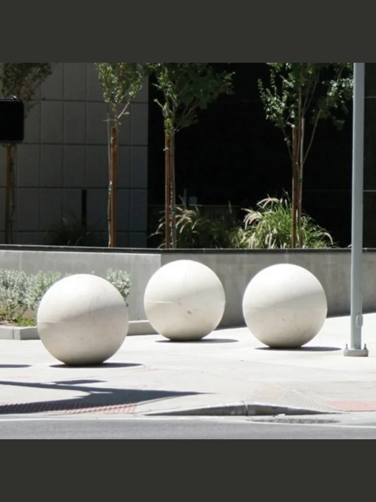 Textured Concrete Patio Spheres