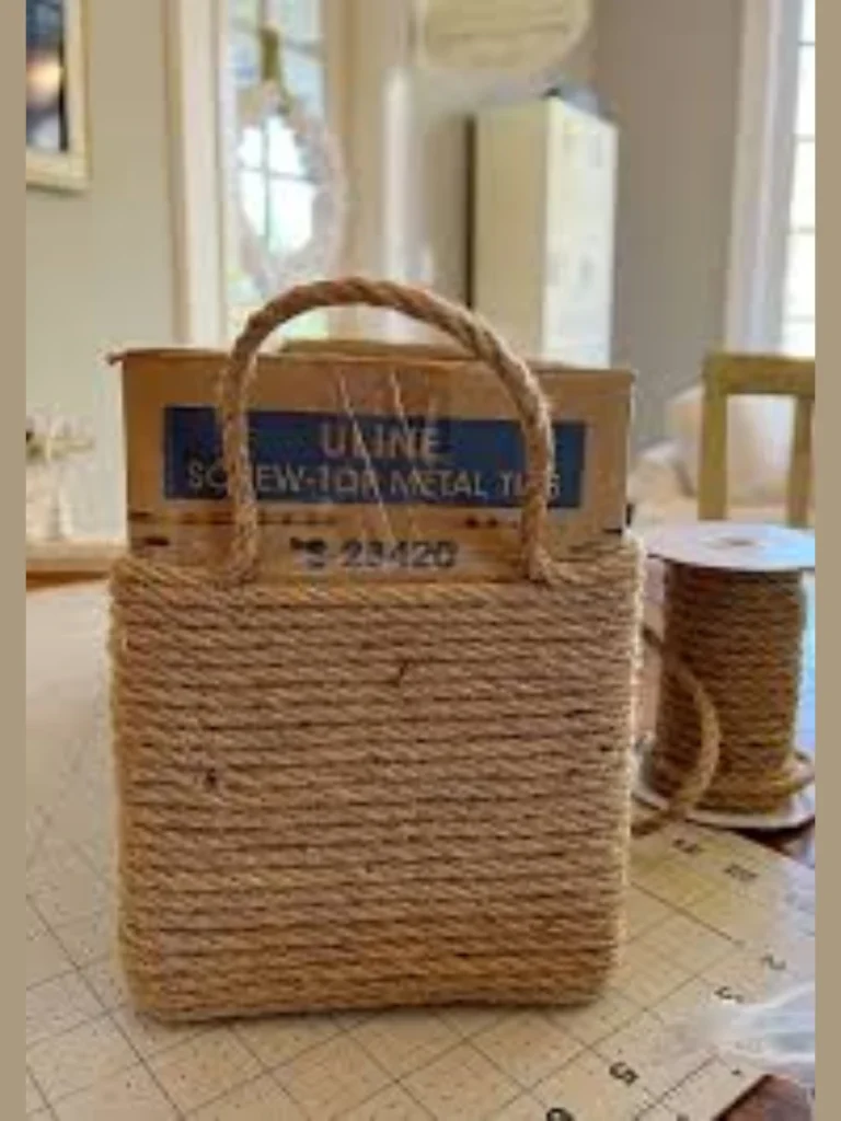 Thick Braided Jute Rope Storage Tubes