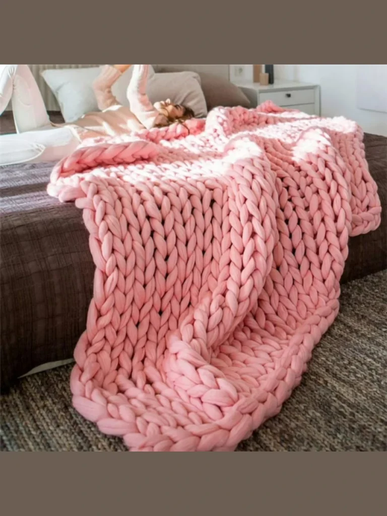 Thick Woven Chunky Wool Throws