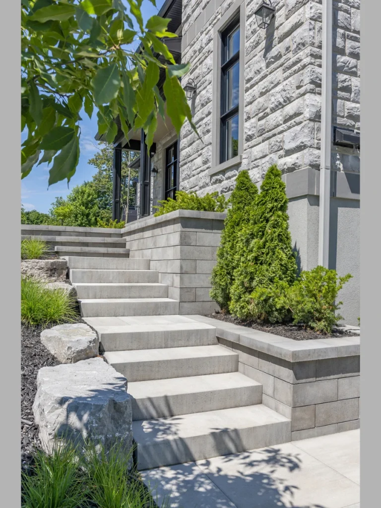 Tiered Retaining Walls for Sloped Yards