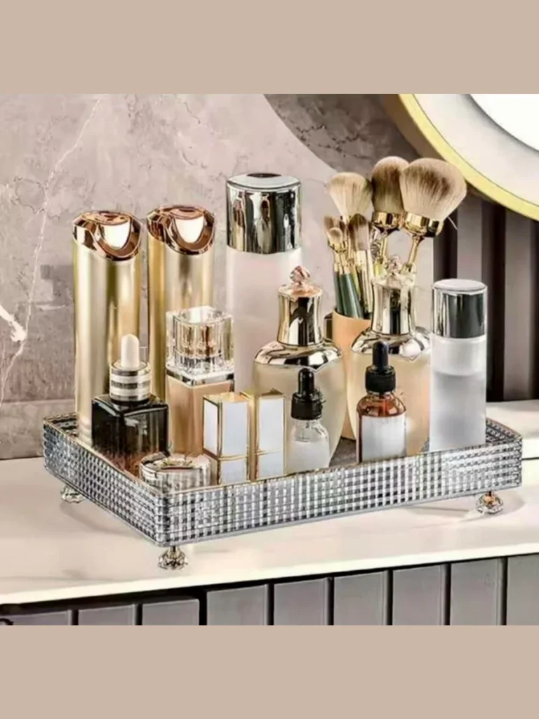 Tinted Concrete Trays Arrange Daily Perfumes