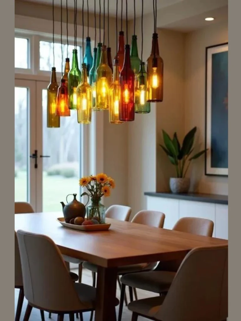 Tinted Glass Bottles Distribute Natural Light