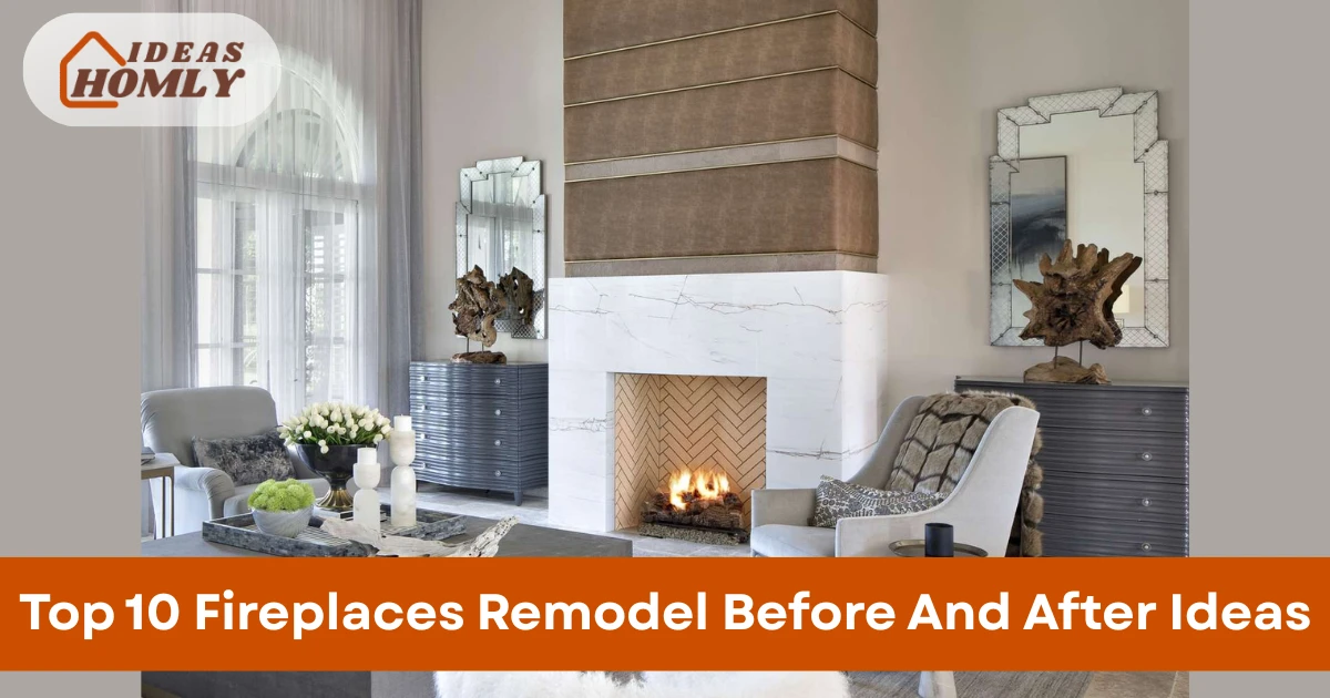 Fireplaces Remodel Before And After Ideas