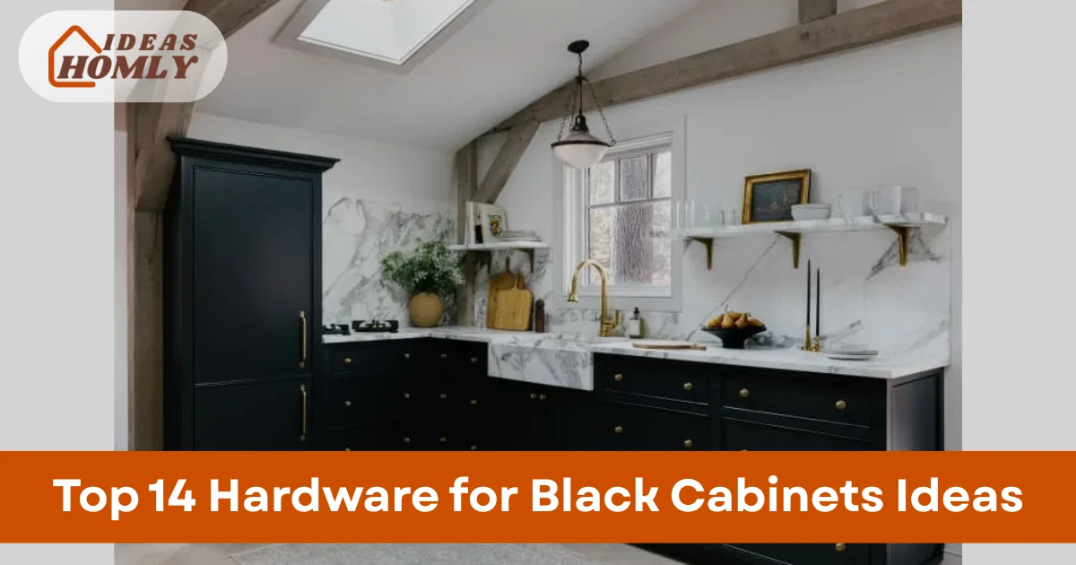 Hardware for Black Cabinets Ideas