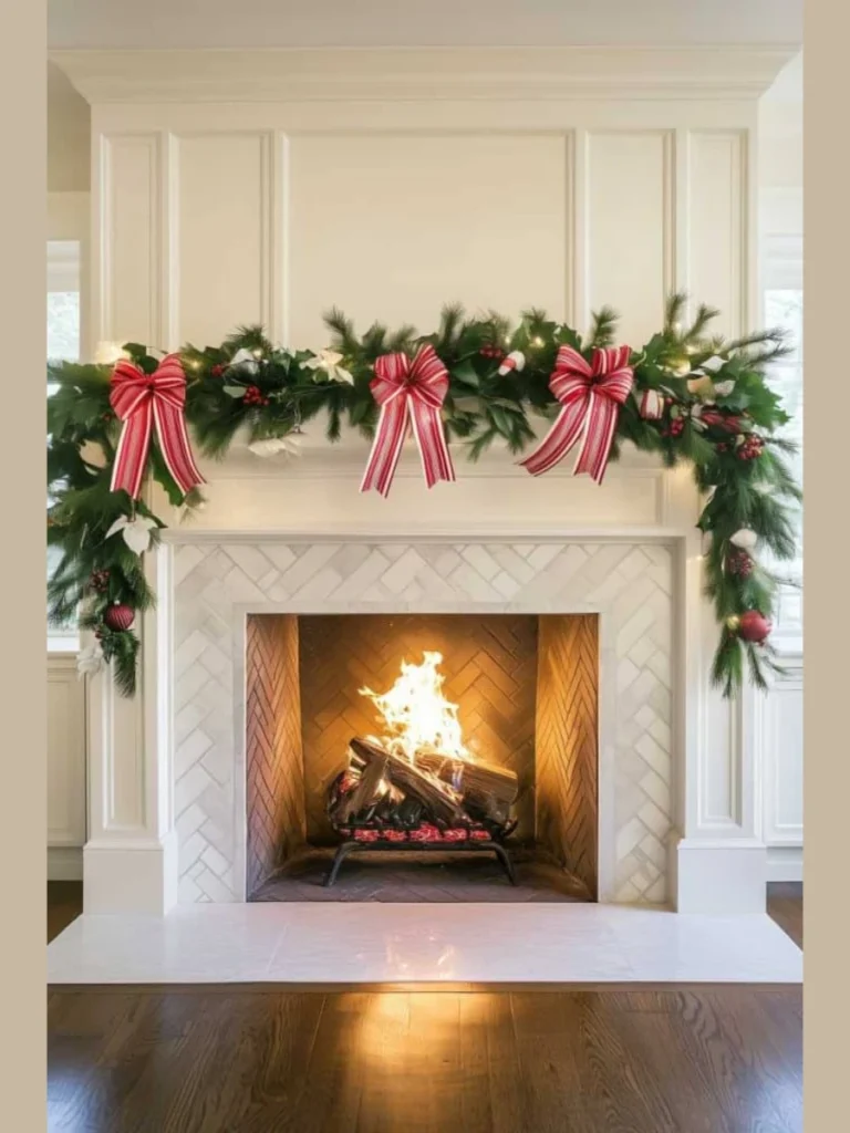 Traditional Red and Green Evergreen Garlands