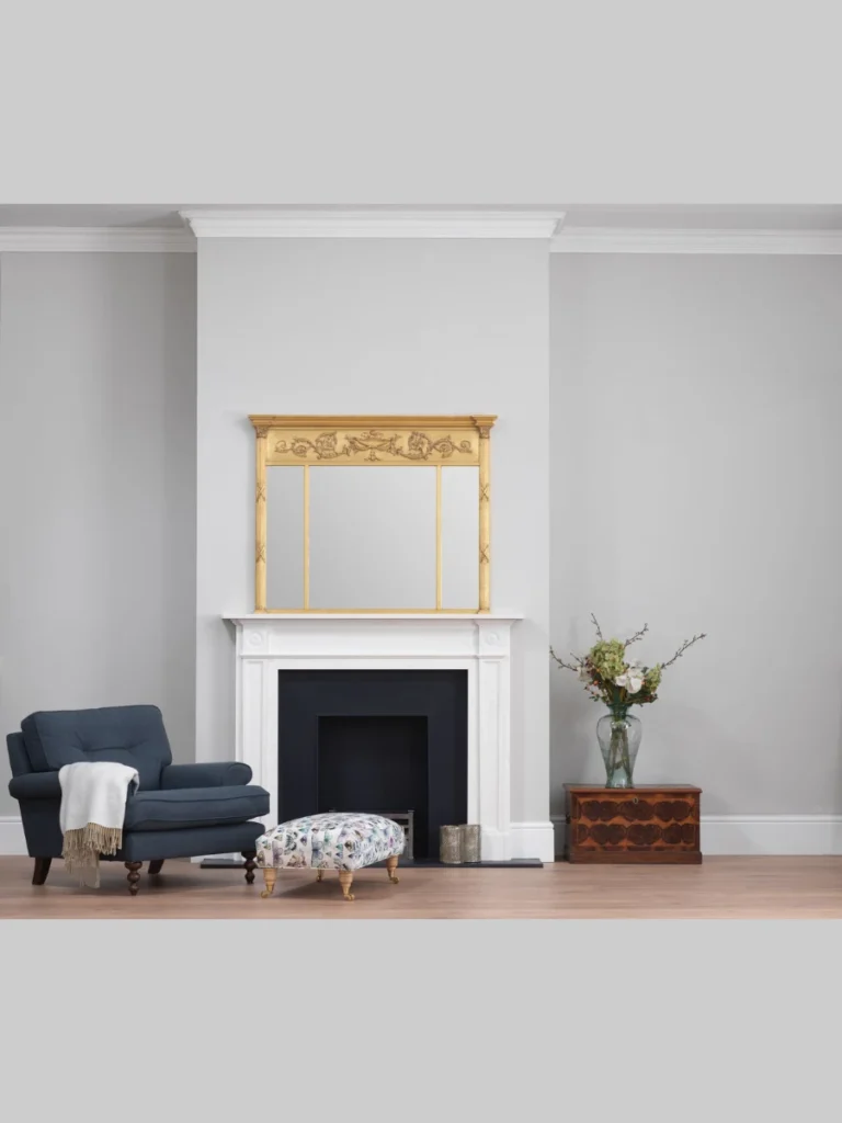 Traditional Triptych or Three-Piece Mirror
