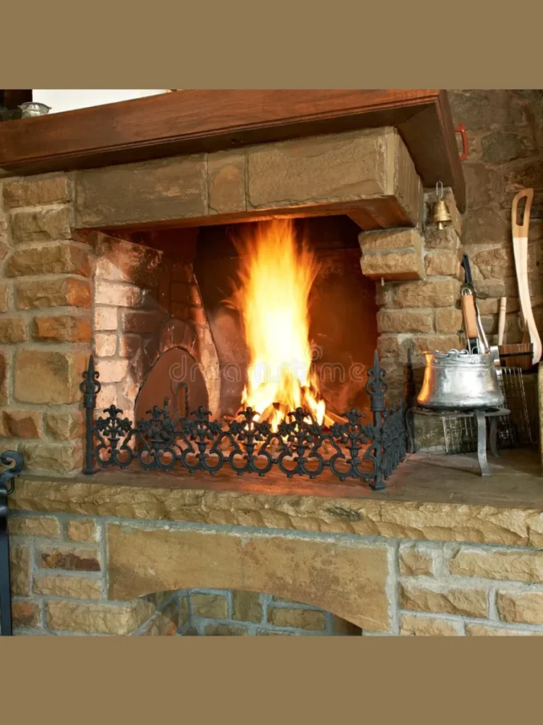 Traditional Wood Burning Masonry Hearth