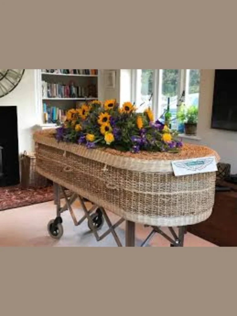 Traditional Woven Willow Log Caskets