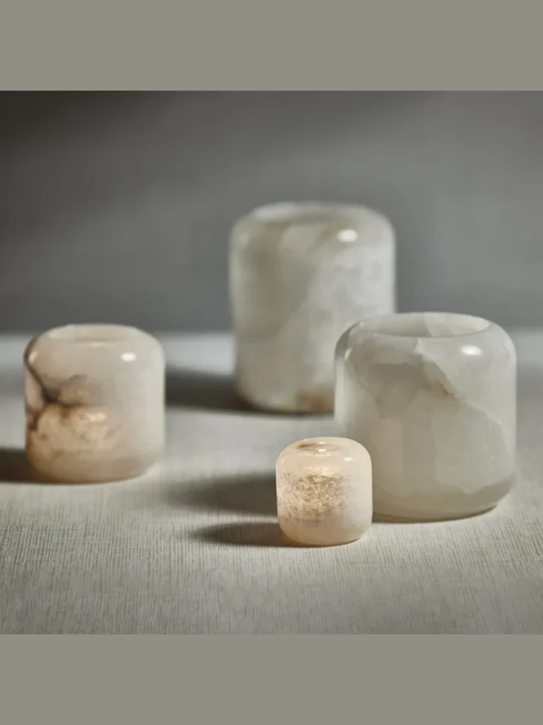 Translucent Alabaster Mineral Obelisks