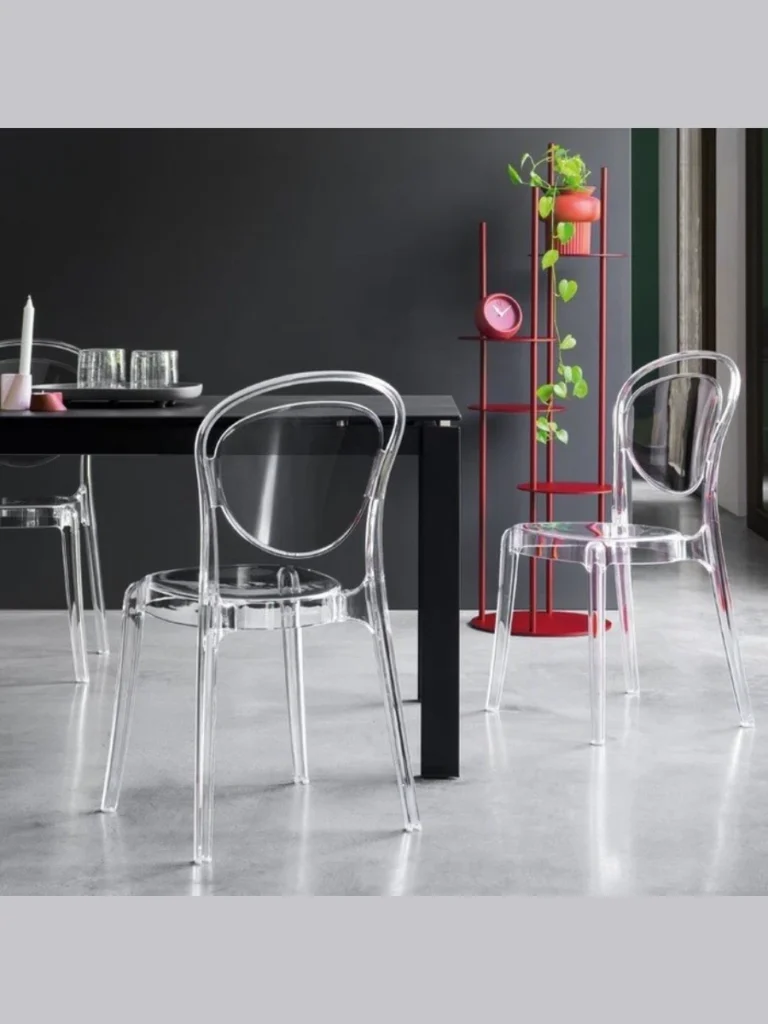 Transparent Acrylic Chairs For Visual Clarity