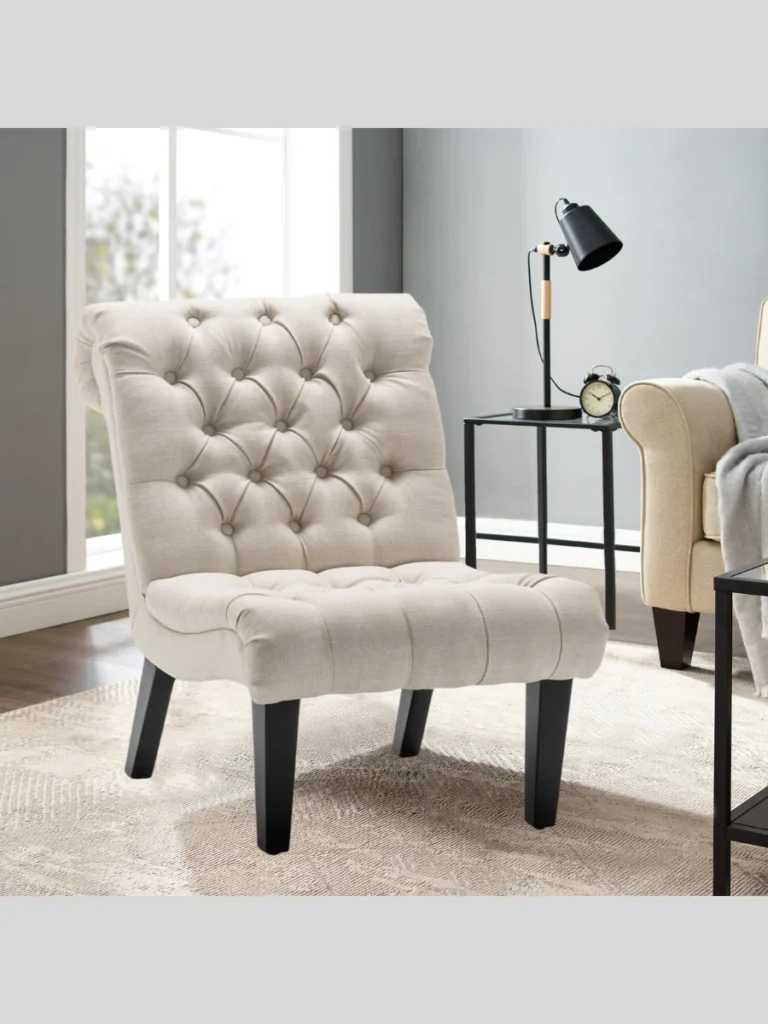 Tufted Slipper Chairs For Bedroom Seating