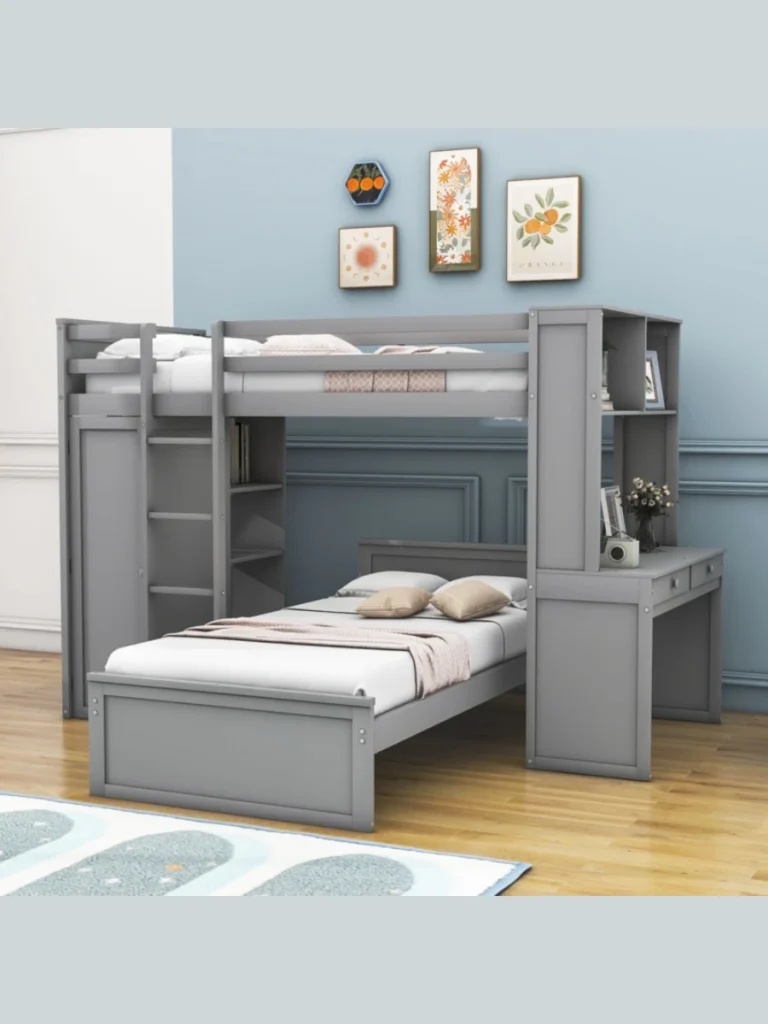 Twin Bunk Beds With Built-In Drawers