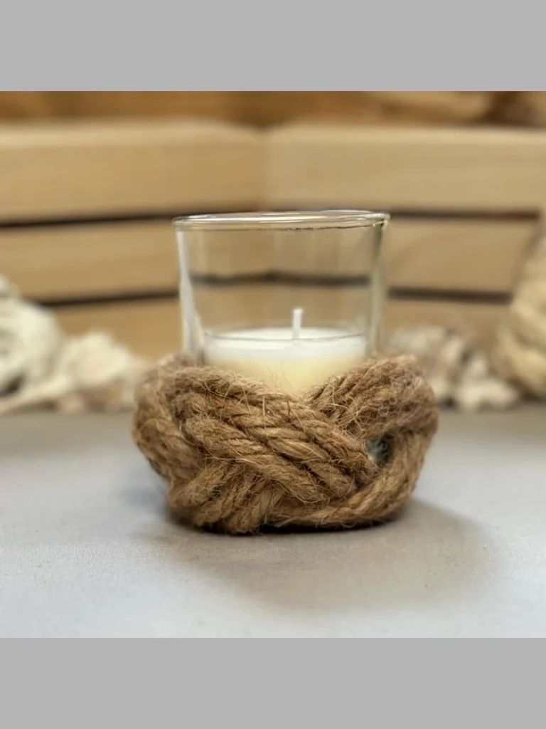 Twisted Jute Fabric Coiled Disks